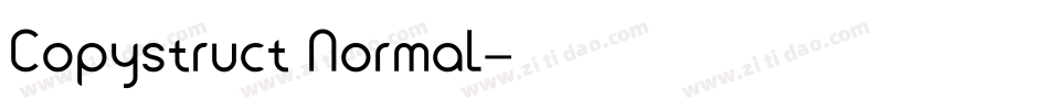 Copystruct Normal字体转换